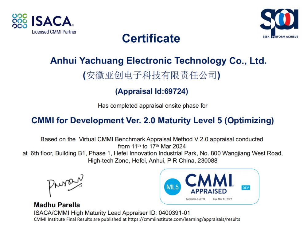 CMMI5级认证
